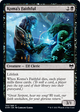 Koma's Faithful (Foil) Koma's Faithful (Foil)