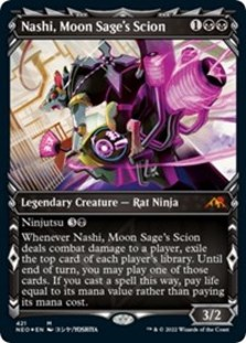 Nashi, Moon Sage's Scion (Showcase) (Foil Etched) (Foil)