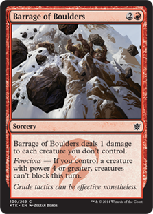 Barrage of Boulders (Foil)