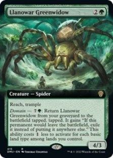 Llanowar Greenwidow (Extended Art) (Foil)