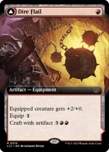 Dire Flail (Extended Art) (Foil)