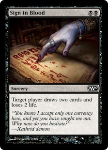 Sign in Blood
