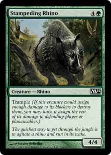 Stampeding Rhino (Foil)