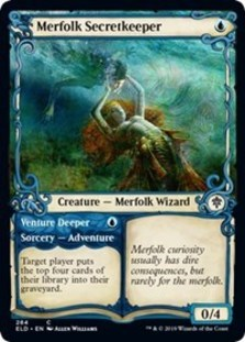 Merfolk Secretkeeper // Venture Deeper (Showcase Foil)
