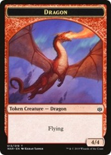 Dragon // Spirit Double-sided Token (Challenger 2020)