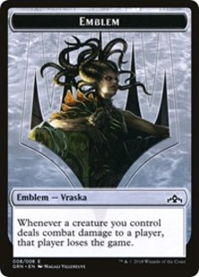 Vraska Emblem // Human Double-sided Token (Challenger 2020)