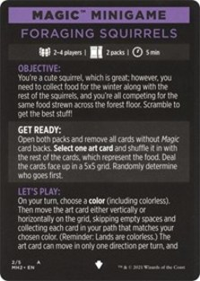 Magic Minigame: Foraging Squirrels (Foil)