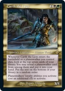 Carth the Lion (Retro Frame) (Foil)