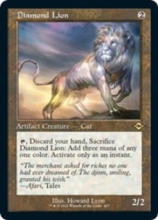 Diamond Lion (Retro Frame) (Foil)