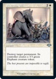 Generous Gift (Retro Frame) (Foil Etched) (Foil)