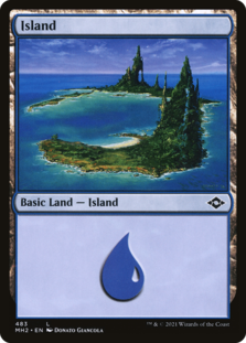 Island (483) (Foil Etched) (Foil)