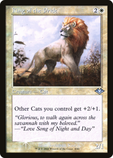 King of the Pride (Retro Frame) (Foil Etched) (Foil)