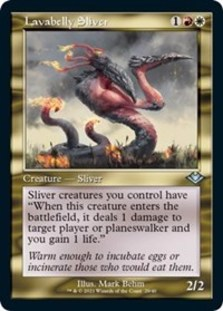 Lavabelly Sliver (Retro Frame) (Foil Etched) (Foil)