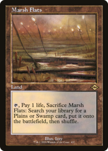 Marsh Flats (Retro Frame) (Foil Etched) (Foil)