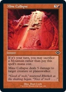Mine Collapse (Retro Frame) (Foil)