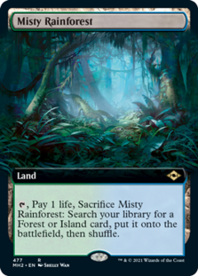 Misty Rainforest (Extended Art) (Foil)