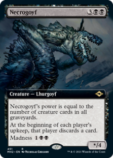 Necrogoyf (Extended Art) (Foil)