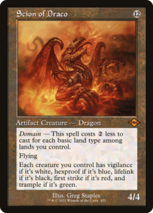 Scion of Draco (Retro Frame) (Foil Etched) (Foil)
