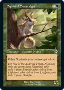 Squirrel Sovereign (Retro Frame) (Foil Etched) (Foil)