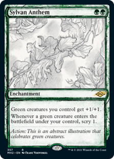 Sylvan Anthem (Showcase) (Foil)