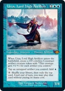 Urza, Lord High Artificer (Retro Frame) (Foil Etched) (Foil)