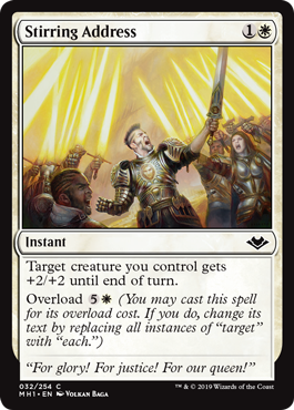 Stirring Address (Foil)