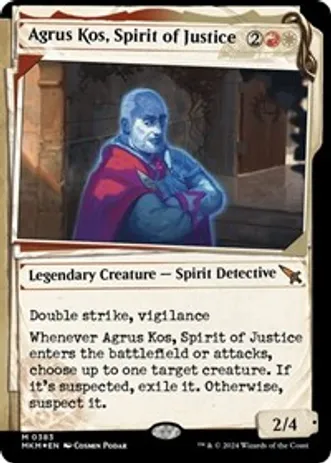 Agrus Kos, Spirit of Justice (Showcase) (Invisible Ink) (Foil)