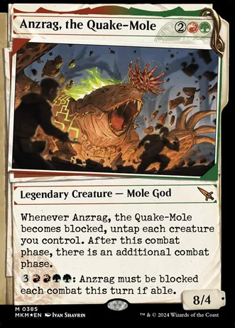 Anzrag, the Quake-Mole (Showcase) (Invisible Ink) (Foil)