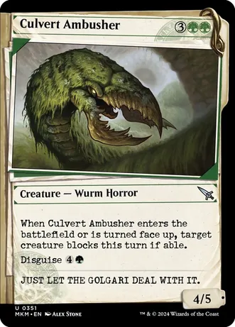 Culvert Ambusher (Showcase) (Foil)