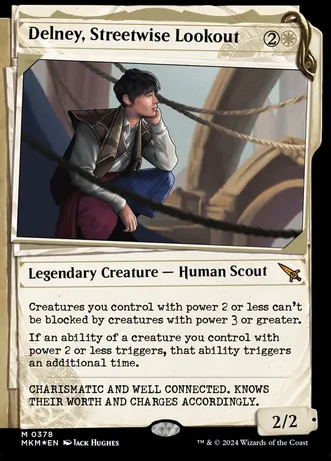 Delney, Streetwise Lookout (Showcase) (Invisible Ink) (Foil)