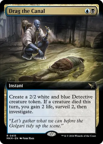 Drag the Canal (Extended Art) (Foil)