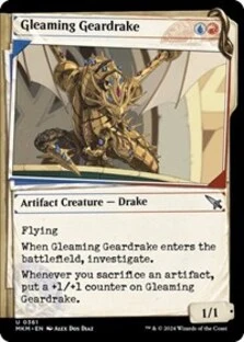 Gleaming Geardrake (Showcase) (Foil)