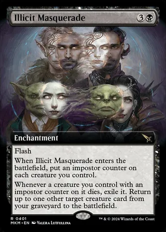 Illicit Masquerade (Extended Art) (Foil)