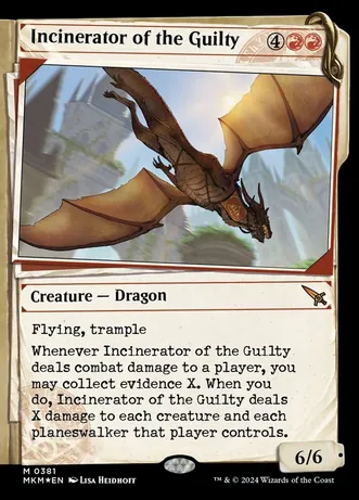 Incinerator of the Guilty (Showcase) (Invisible Ink) (Foil)