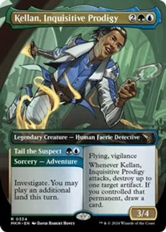 Kellan, Inquisitive Prodigy (Borderless) (Foil)