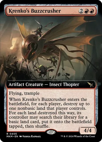 Krenko's Buzzcrusher (Extended Art) (Foil)