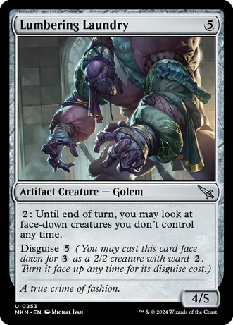 Lumbering Laundry (Foil)