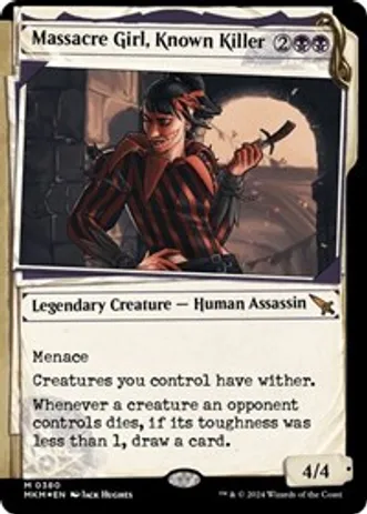 Massacre Girl, Known Killer (Showcase) (Invisible Ink) (Foil)