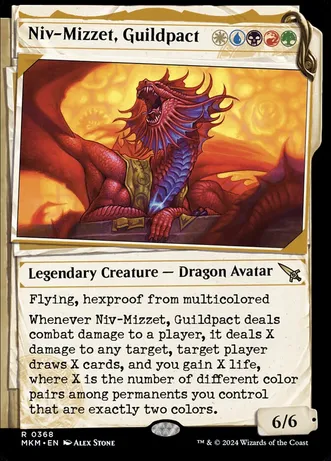Niv-Mizzet, Guildpact (Showcase) (368) (Foil)