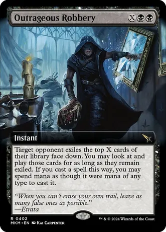 Outrageous Robbery (Extended Art) (Foil)