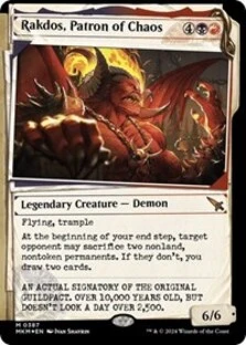 Rakdos, Patron of Chaos (Showcase) (Invisible Ink) (Foil)