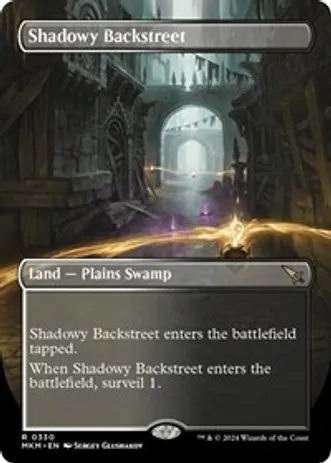 Shadowy Backstreet (Borderless) (Foil)