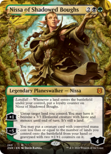 Nissa of Shadowed Boughs (Borderless) (Foil)