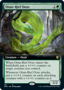 Oran-Rief Ooze (Extended Art) (Foil)