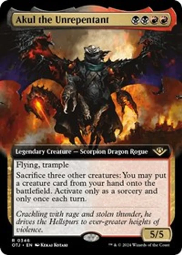 Akul the Unrepentant (Extended Art) (Foil)