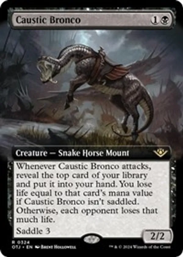 Caustic Bronco (Extended Art) (Foil)