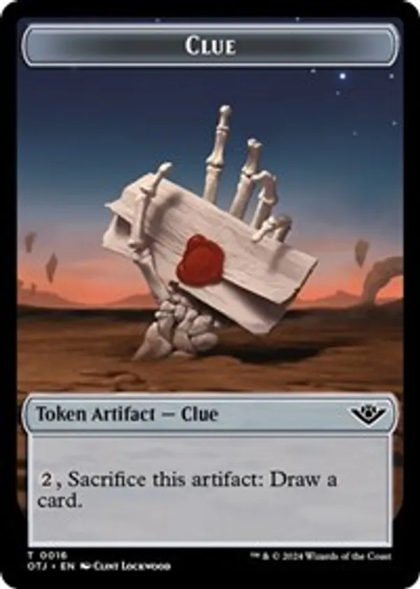 Clue // Plot Double-Sided Token
