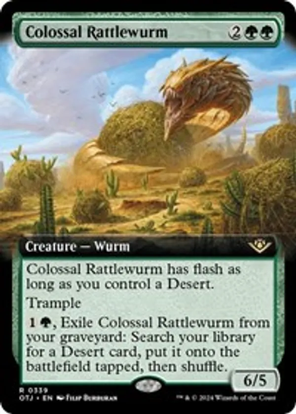 Colossal Rattlewurm (Extended Art) (Foil)