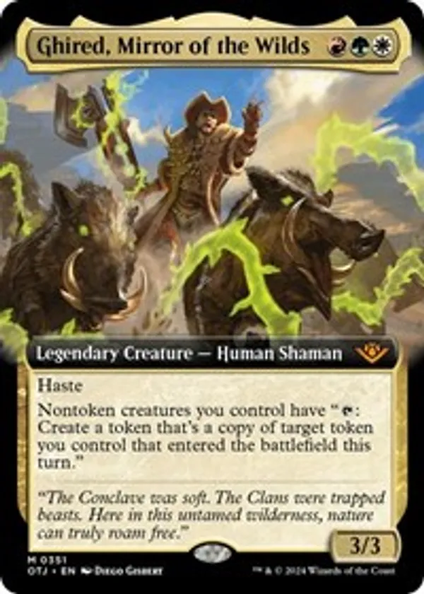 Ghired, Mirror of the Wilds (Extended Art) (Foil)