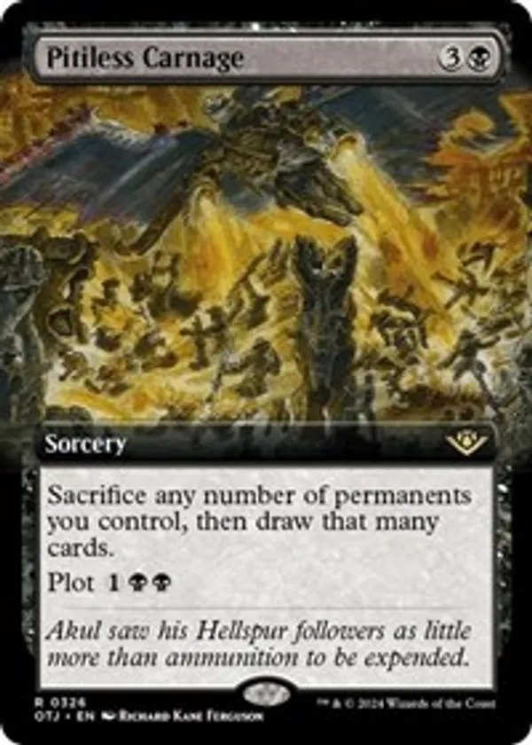 Pitiless Carnage (Extended Art) (Foil)